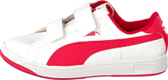 Puma - Puma Smash L V Kids White-Geranium