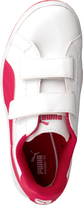 Puma - Puma Smash L V Kids White-Geranium
