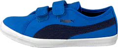 Puma - Elsu F Canvas V Kids Strong Blue-Peacoat