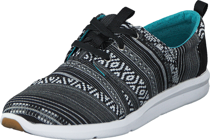 Toms - Del Rey Sneaker Black White Cultural Woven
