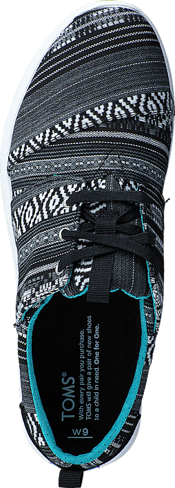 Toms - Del Rey Sneaker Black White Cultural Woven