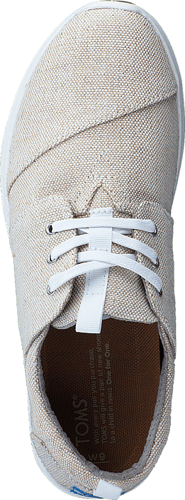 Toms - Del Rey Sneaker Natural Metallic Linen