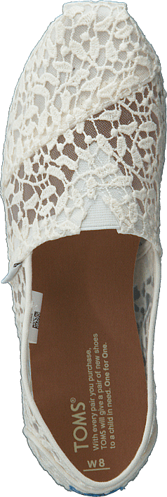 Toms - Seasonal Classics White Lace Leaves