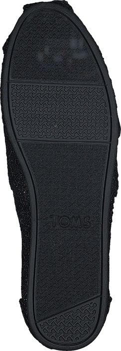 Toms - Seasonal Classics Black Crochet Glitter