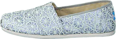 Toms - Seasonal Classics Silver Crochet Glitter