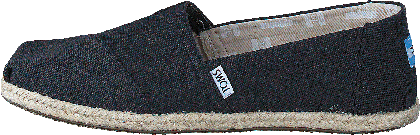 Seasonal Classics Black Washed Canvas Rope Sole, Female, Topánky, Poltopánky, slip-on, Šedá, EU 38