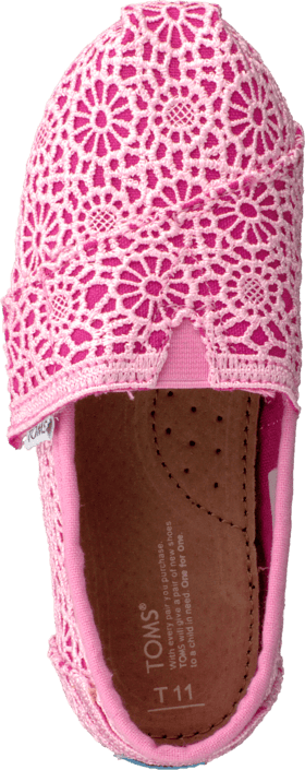 Toms - Classics Kids Pink Crochet