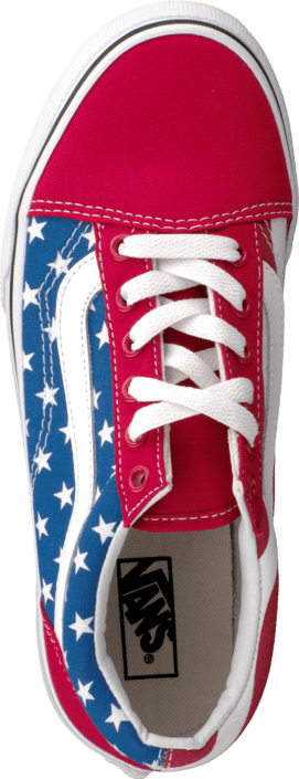 Vans - K Old Skool Stars Stripe Red