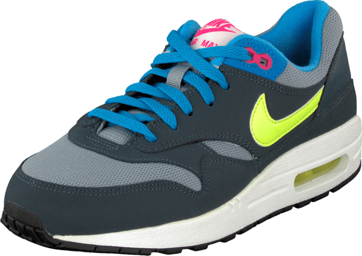 Nike - Nike Air Max 1 (GS) Gray Volt Pink