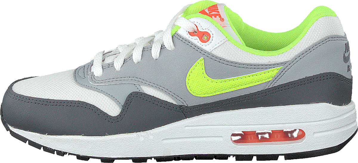 Nike Air Max 1 (Gs) White/Grey/Volt Green
