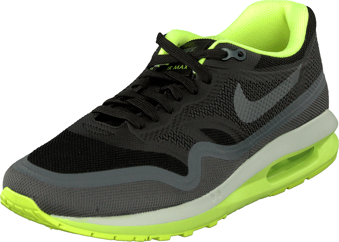 Wmns Nike Air Max Lunar1 Black/Dark Grey-Volt-Pr Pltnm