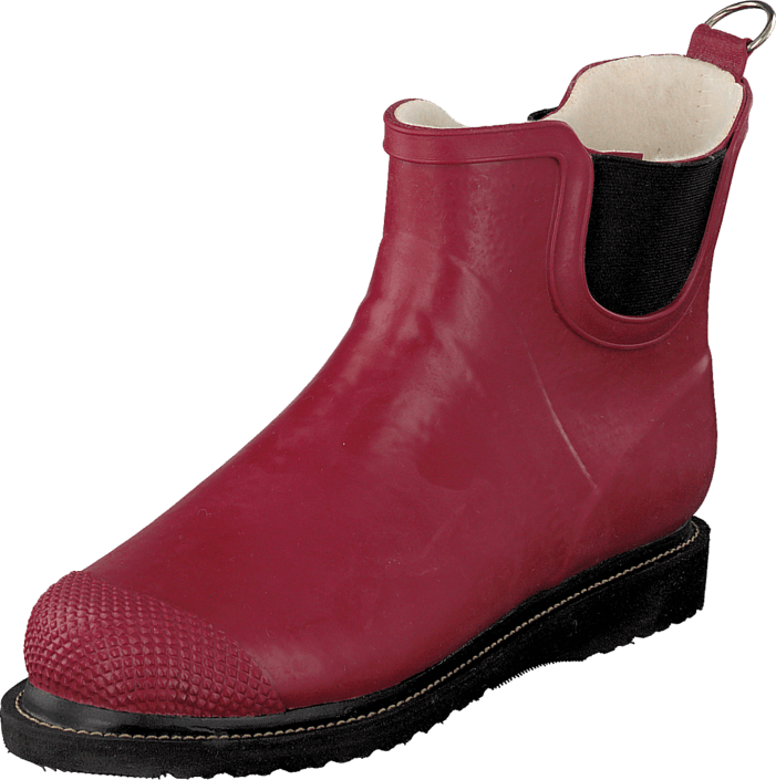 Ilse Jacobsen - Short Rubberboot Flat Sole Wine