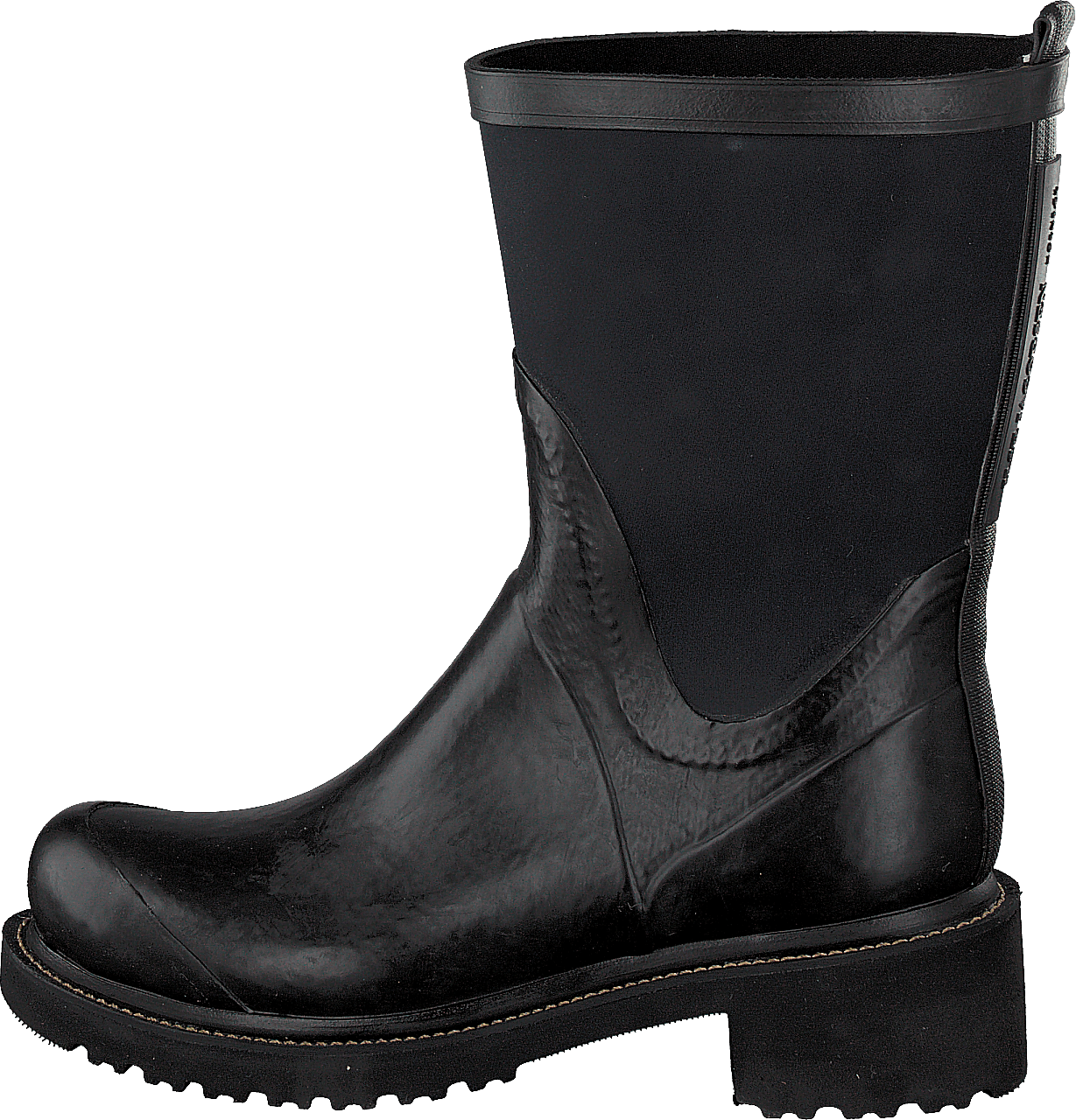 Rubber Boot With Neoprene Shaft Black, Female, Skor, Kängor och Boots, Kängor och Boots, Svart, EU 35