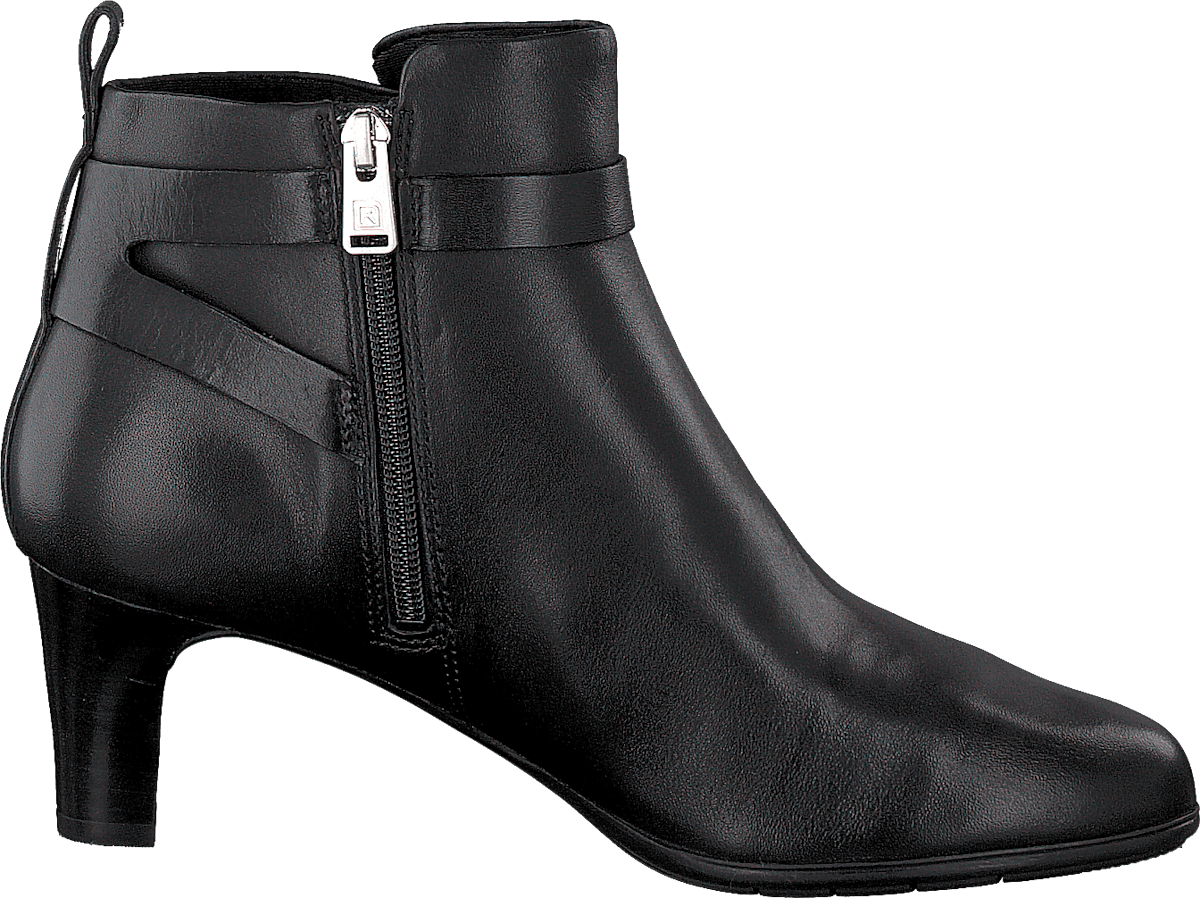 Total Motion 60Mm Heel Strap Black Burn Calf