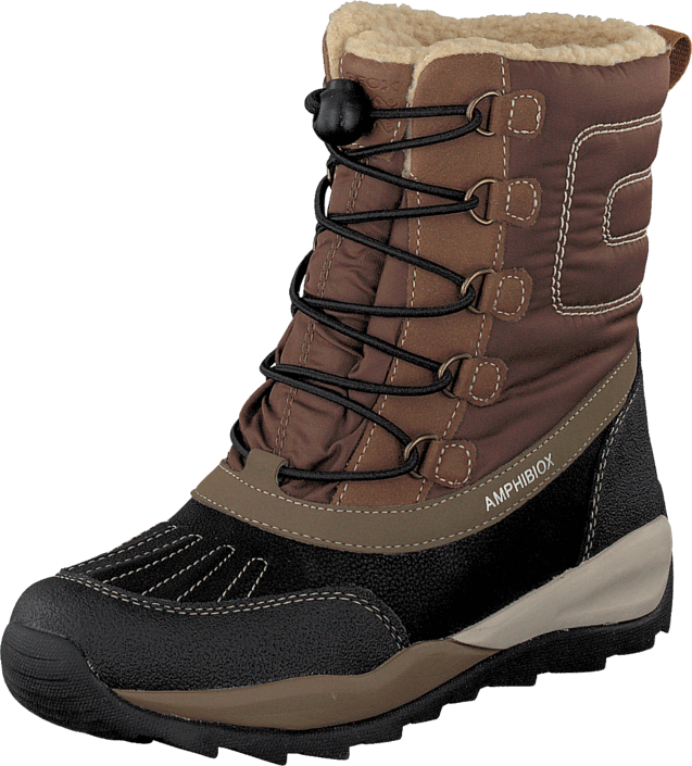 Geox - J Orizont B. Abx D - Nylon+Dbk Coffee/Black