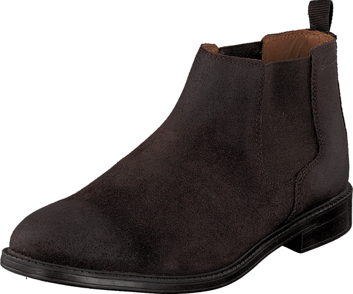 Clarks - Chilver Top Dark Brown Suede