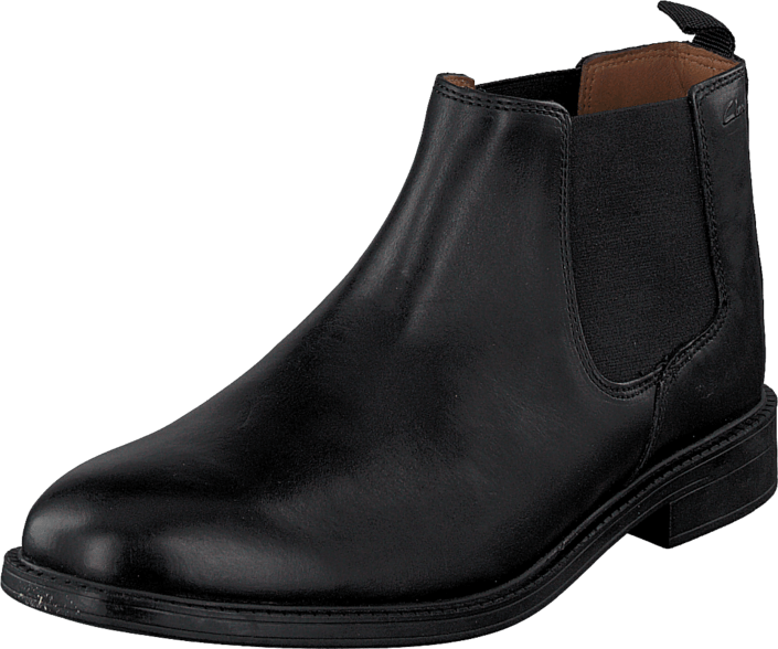 Clarks - Chilver Top Black Leather