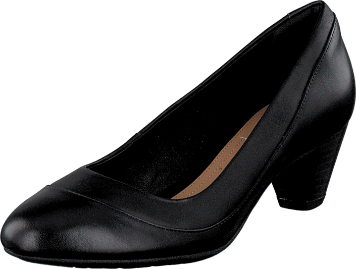 Clarks - Denny Harbour Black Leather