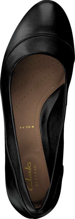 Clarks - Denny Harbour Black Leather