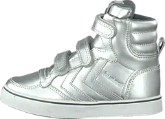 Hummel - Hummel Stadil Metallic Jr Hi Silver