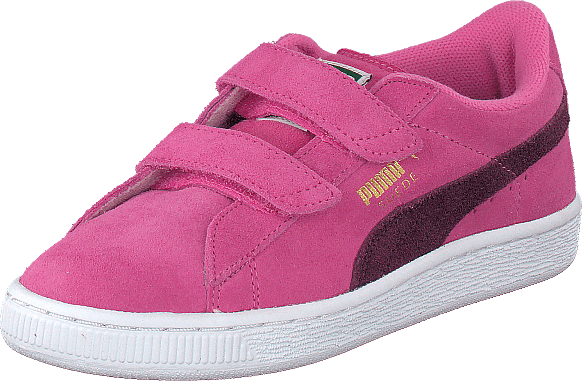 Suede 2 Straps Kids Pink