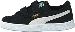 Puma - Suede 2 straps Kids Black-White