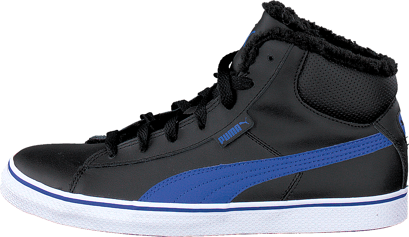 Puma 1948 Mid Vulc Perf Jr Black, Unisex, Shoes, Trainers, high-top sneakers, Black, UK 2,5