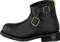 PrimeBoots - Engineer Zip Low Black Brass