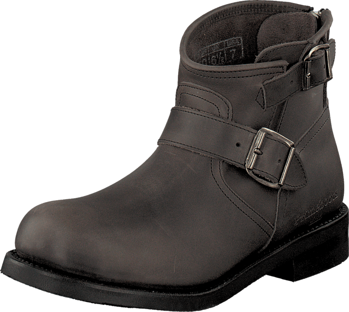 PrimeBoots - Engineer Zip Low Dark Grey Nikel