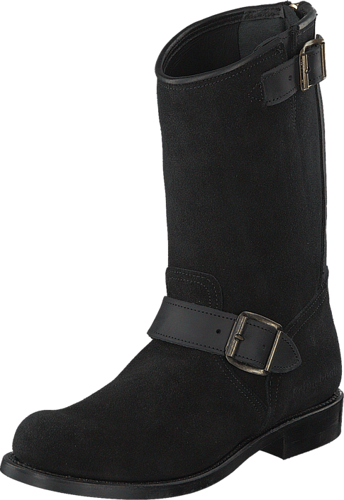 PrimeBoots - Engineer Mid Black Brass