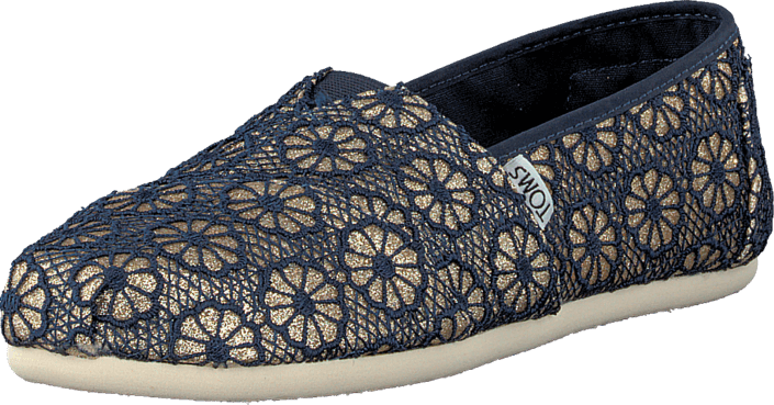 Wm Seasonal Classic Gold Navy crochet glitter Wm Seasonal Classic Gold Navy crochet glitter