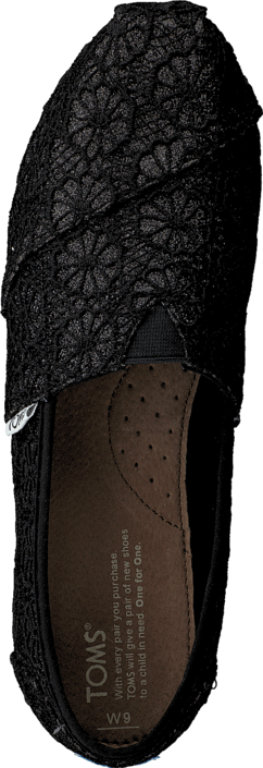 Wm Seasonal Classic Black crochet glitter