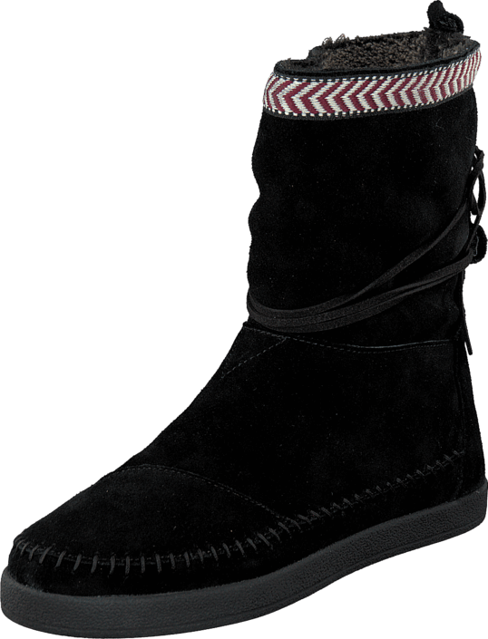 Toms - Nepal boot Black suede trim