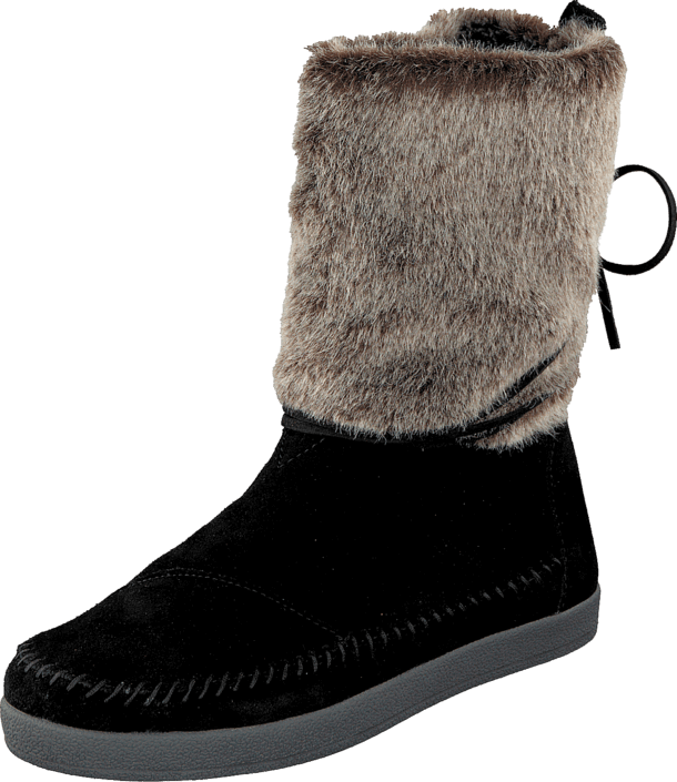 Toms - Nepal boot Black suede faux hair