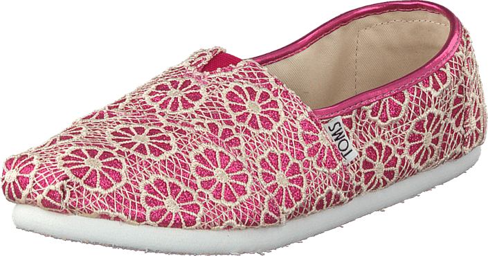 Seasonal classic youth Pink crochet glitter