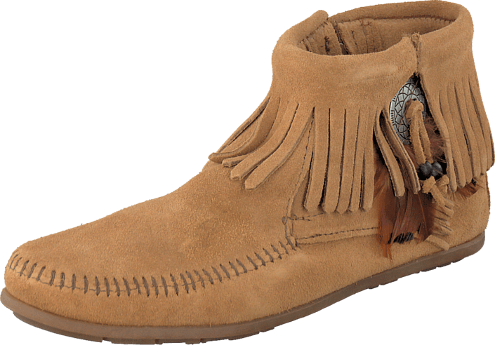 Concho Feather Boot Taupe