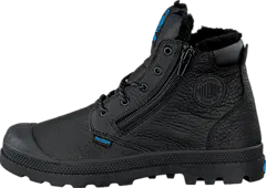 Palladium - Pampa Hi Cuff WPS Kids Black