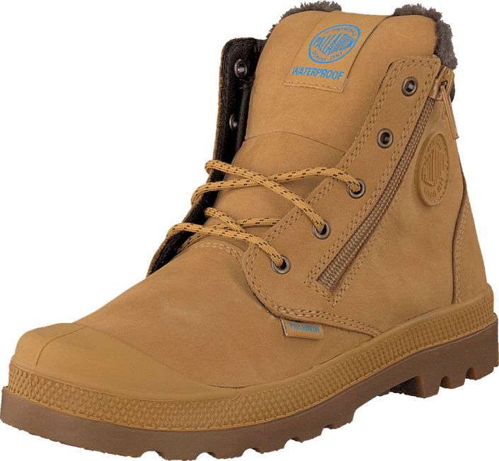 Palladium - Pampa Hi Cuff WPS Kids Amber gold