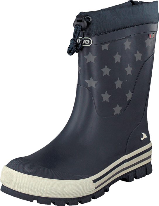 Stjerne Winter Navy/Multi, Unisex, Shoes, Boots, rubber boots, Blue, EU 35