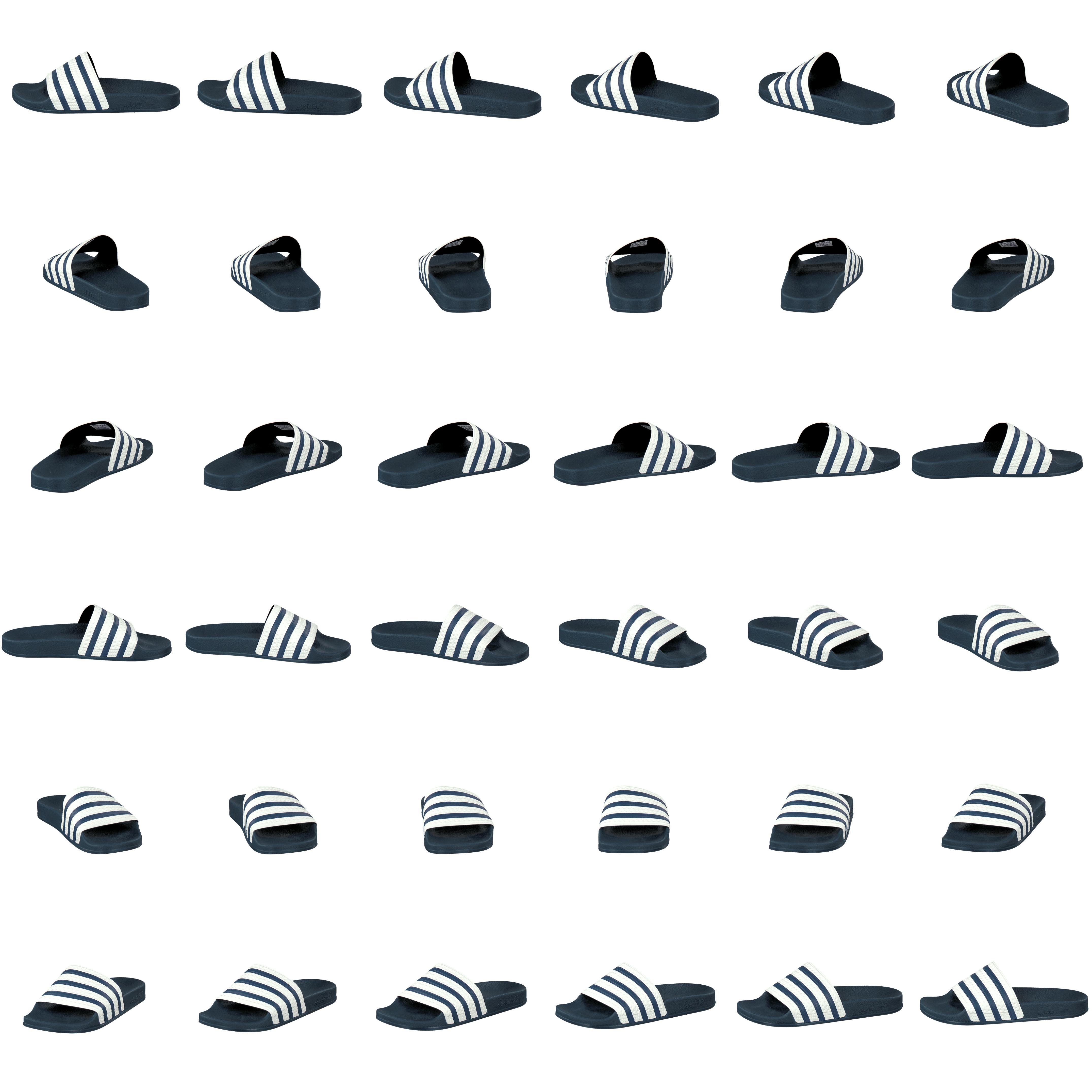 Adilette Slides Adiblue/White/Adiblue - Bild 8