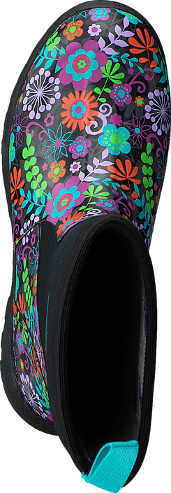 Muckboot - Breezy Mid Black/Flowers