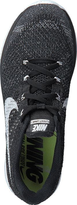Wmns Nike Flyknit Lunar3 Black/White-Mdnght Fog-Wlf Gry