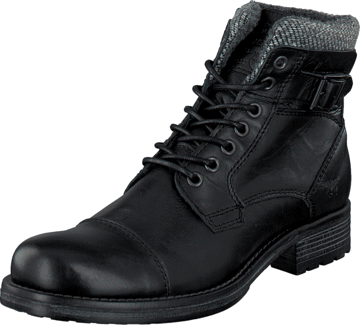 Mustang - 4865605 Men's Lace Ancle Boot Black