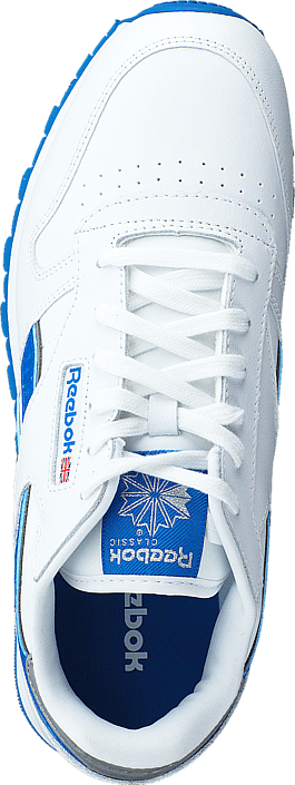 Cl Leather Reflect White/Blue Sport/Silver Met