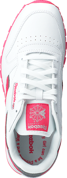 Reebok Classic - Cl Leather Reflect White/Fearless Pink/Silver Met