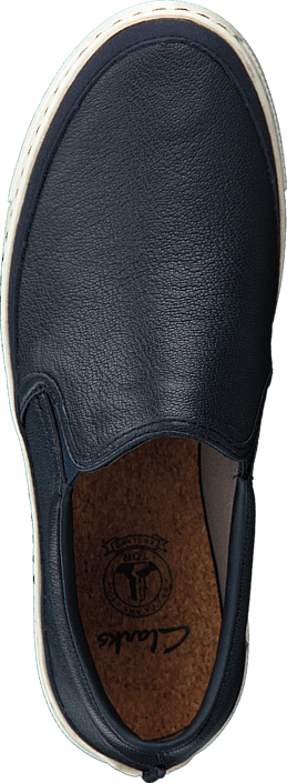 Clarks - Ballof Step Navy Leather