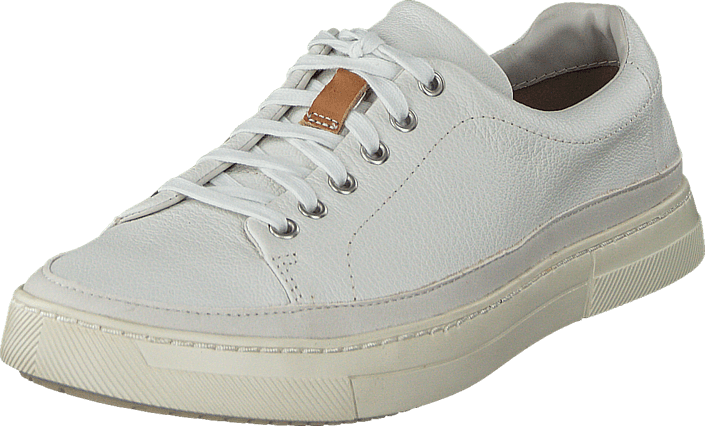 Clarks - Ballof Lace White Leather