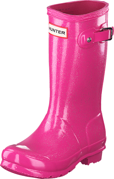 Hunter - Original Kids Glitter Finish Fuchsia
