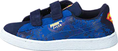 Puma - Suede Superman 2 V Kids Peacoat-Princess Blue