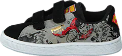 Puma - Suede Superman 2 V Kids Black-Limestone Gray